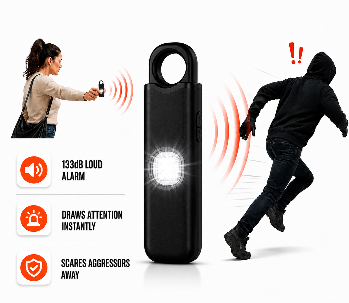 SENTRI - The ONLY Self-Defense Alarm With Apple & Android Real Time Tracking